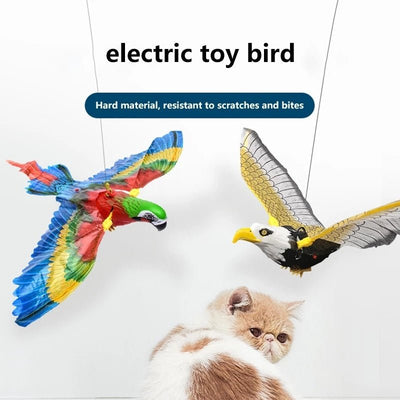 Simulation Bird Cat Interactive Pet Toys Hanging Eagle Flying Teasering Play Kitten Dog Toy - MyMobile