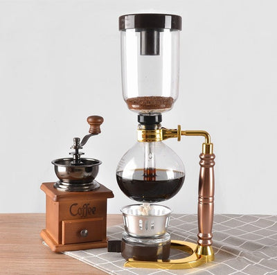 Siphon Coffee Maker Tea Pot Vacuum Coffeemaker Glass Machine - MyMobile