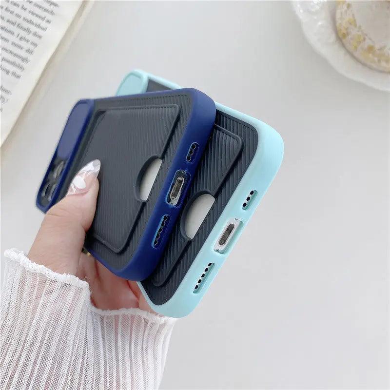 Sliding Lens Card Protective Sleeve Mobile Phone Case - MyMobile