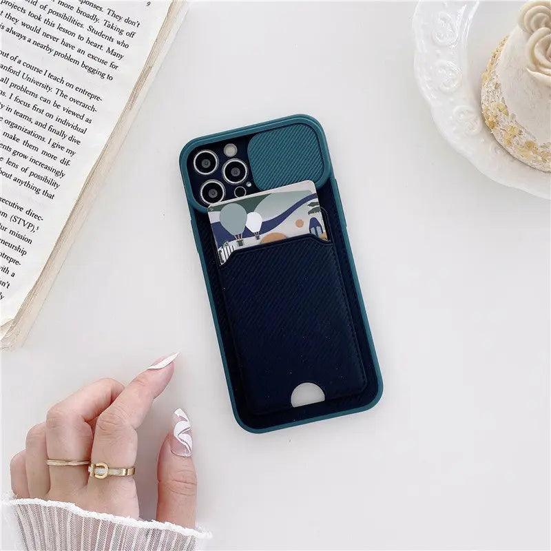 Sliding Lens Card Protective Sleeve Mobile Phone Case - MyMobile