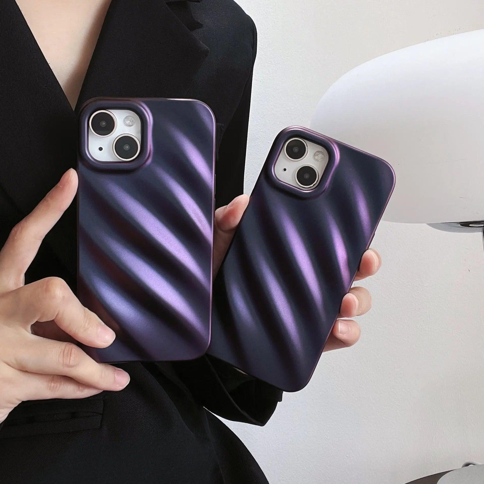 Small Laser Dark Purple Mobile Phone Case For iPhone 14 - MyMobile