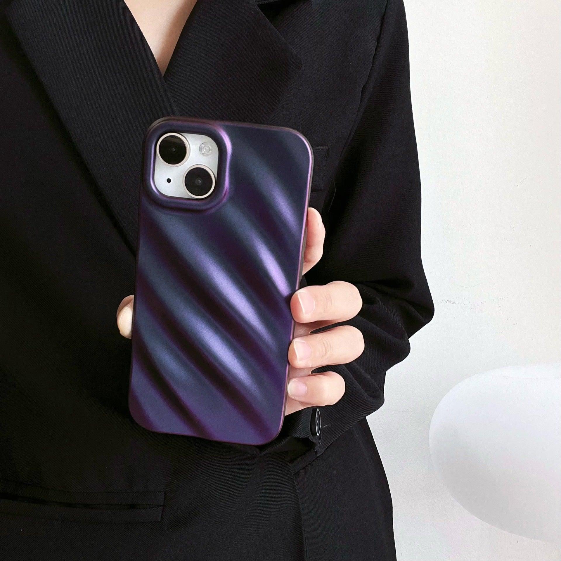 Small Laser Dark Purple Mobile Phone Case For iPhone 14 - MyMobile