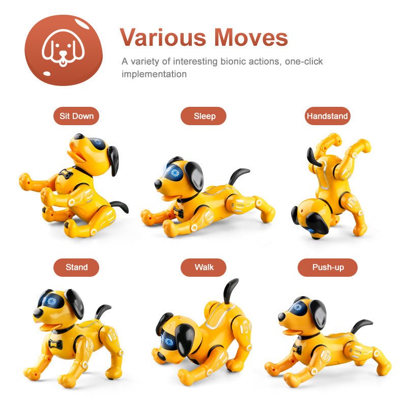 Smart Remote Control Robot Dog Children's Early Educational Toy Parent - Child Puzzle Interaction Electronic Pet Sing Dog Kid Gift - MyMobile