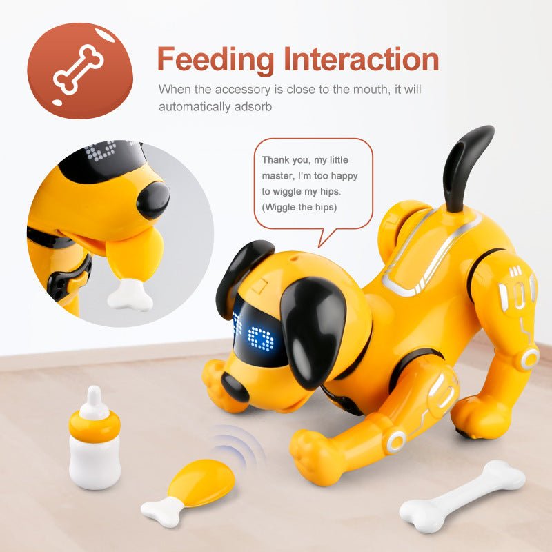 Smart Remote Control Robot Dog Children's Early Educational Toy Parent - Child Puzzle Interaction Electronic Pet Sing Dog Kid Gift - MyMobile