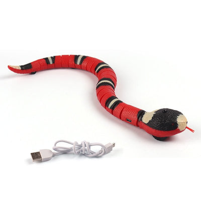 Smart Sensing Interactive Cat Toys Automatic Eletronic Snake Cat Teasering Play USB Rechargeable For Cats Dogs Pet - MyMobile