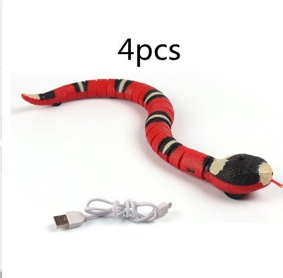 Smart Sensing Interactive Cat Toys Automatic Eletronic Snake Cat Teasering Play USB Rechargeable For Cats Dogs Pet - MyMobile