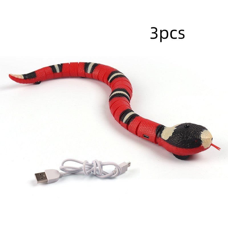 Smart Sensing Interactive Cat Toys Automatic Eletronic Snake Cat Teasering Play USB Rechargeable For Cats Dogs Pet - MyMobile