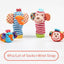 Soft Animal Rattle Infant Newborn Plush Sock Baby Toy Wrist Strap Baby Foot Socks - MyMobile