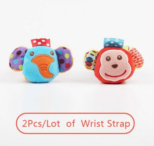 Soft Animal Rattle Infant Newborn Plush Sock Baby Toy Wrist Strap Baby Foot Socks - MyMobile