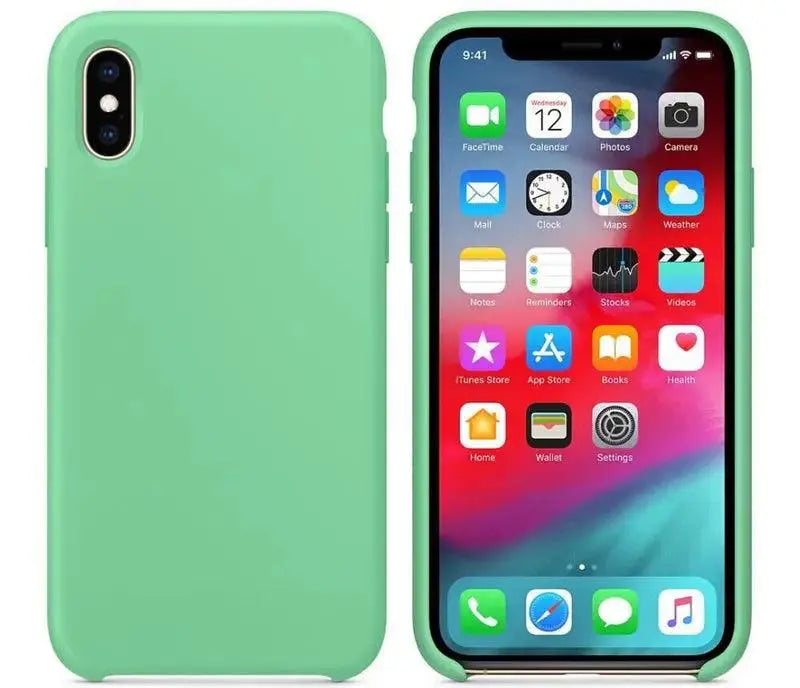 Solid Color Liquid Silicone Phone Case Protector - MyMobile