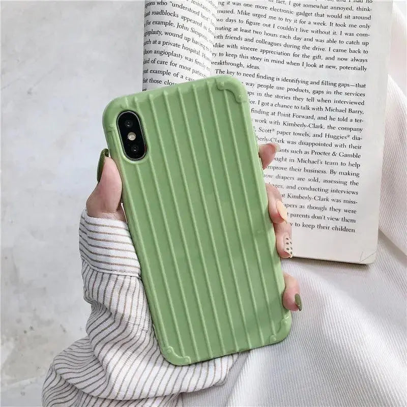 Solid color tpu suitcase phone case - MyMobile