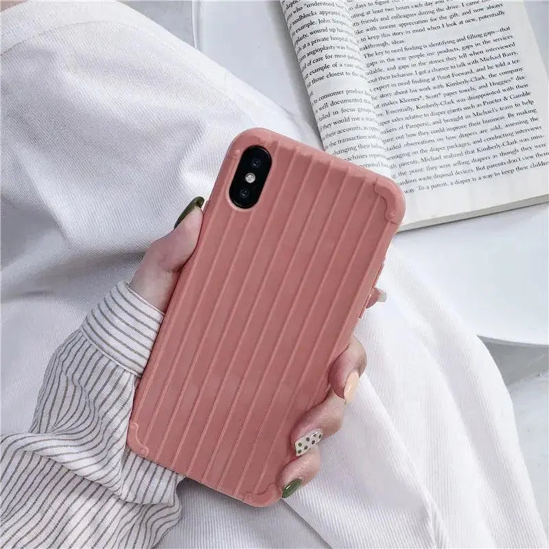 Solid color tpu suitcase phone case - MyMobile