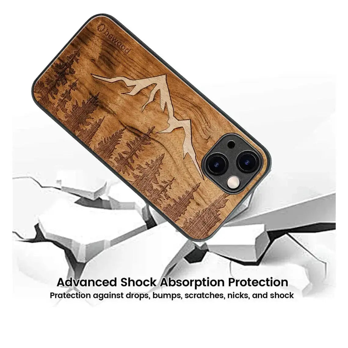 Solid Wood Mobile Phone Glass Case - MyMobile