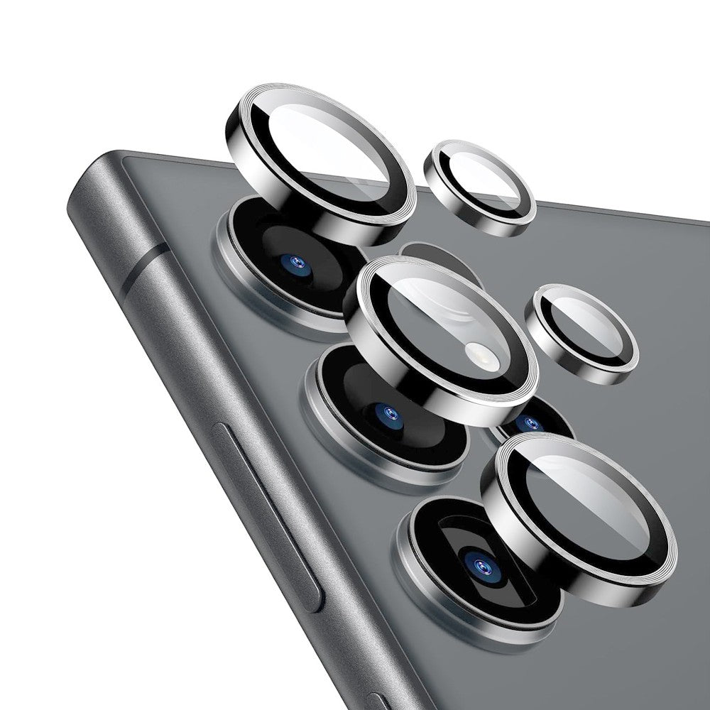 Kinglas Metal Ring HD Tempered Glass Camera Lens Protector Film for Samsung Galaxy S24 Ultra