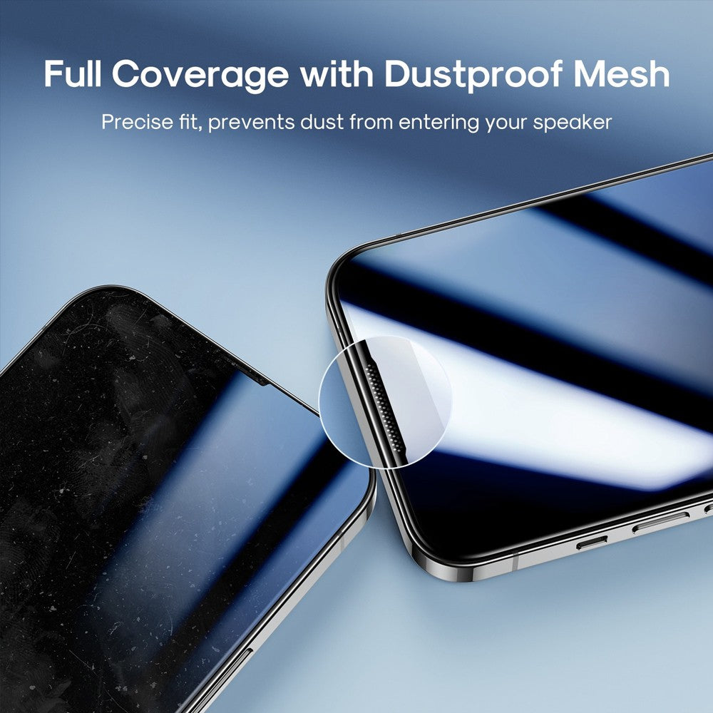 Kinglas Packs 2.5D Full Coverage Silk Printing HD+ Clarity Glass Screen Protector For iPhone 16Pro Max / 17 Pro Max