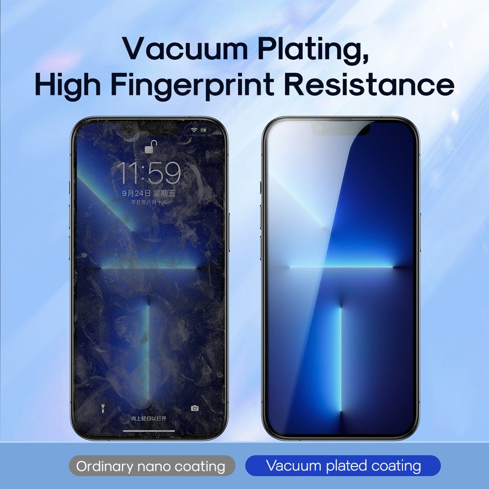 Kinglas Packs 2.5D Full Coverage Silk Printing HD+ Clarity Glass Screen Protector For iPhone 16Pro Max / 17 Pro Max