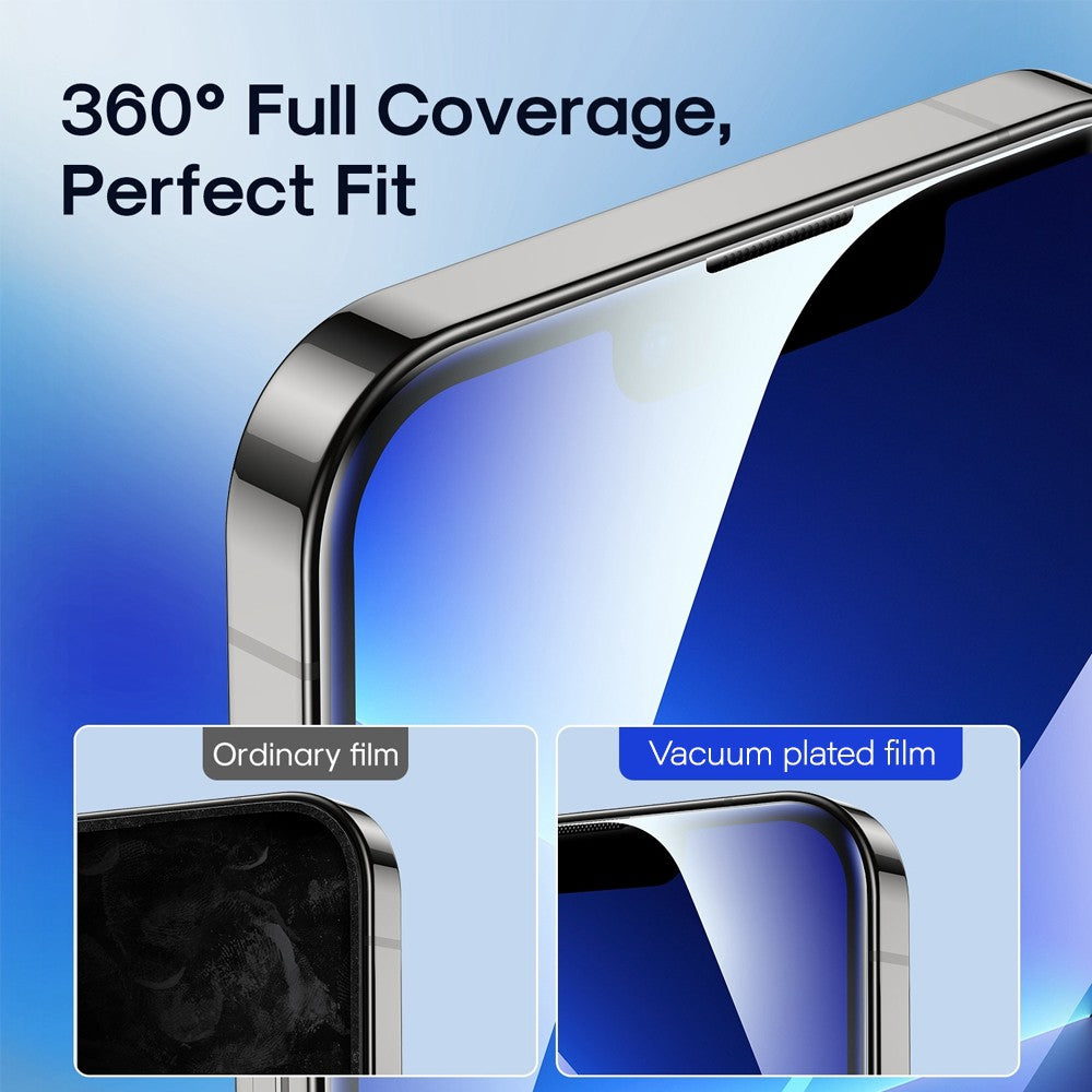 Kinglas 2.5D Full Coverage Silk Printing HD+ Clarity Glass Screen Protector For iPhone 16 Pro / 17 / 17 Pro