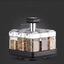 Spice Jar Glass Organizer Pepper Seasoning Container Kitchen - MyMobile