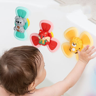 Spinning Top Baby Sucker Top Toy Creative Bath Swimming Water Toys Sucker Suction Cup Fun Game Baby Teether Toys - MyMobile