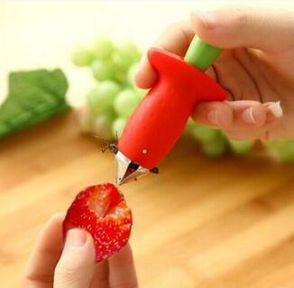 Strawberry Huller Creative Fruit Leaf Remover Kitchen Gadget - MyMobile