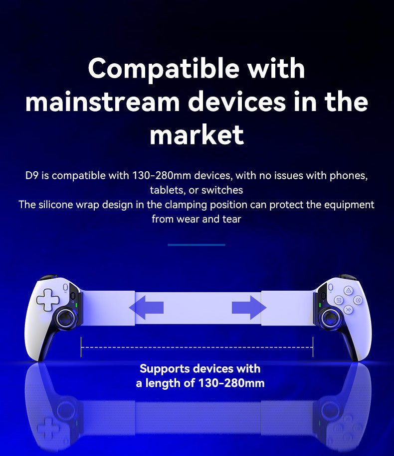 Stretch Gamepad Phablet Wireless Game Handle PC Streaming PS Bluetooth Telescopic - MyMobile