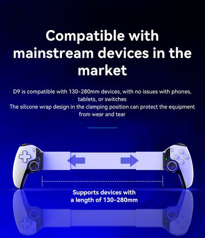 Stretch Gamepad Phablet Wireless Game Handle PC Streaming PS Bluetooth Telescopic - MyMobile