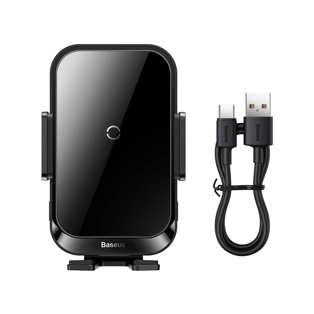 Baseus Halo Car Phone Holder With 15W Induction Charger For A Sheet Of Paper