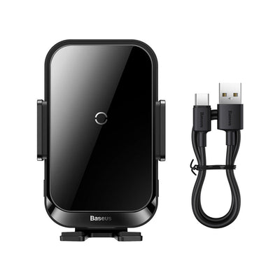 Baseus Halo Car Phone Holder With 15W Induction Charger For A Sheet Of Paper
