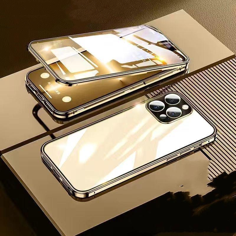 Suitable For 14 Mobile Phone Case Double - sided Magnetic Glass For iPhone 14, 15 - MyMobile