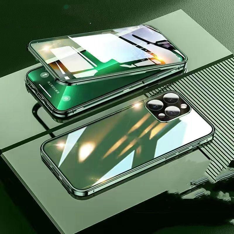 Suitable For 14 Mobile Phone Case Double - sided Magnetic Glass For iPhone 14, 15 - MyMobile