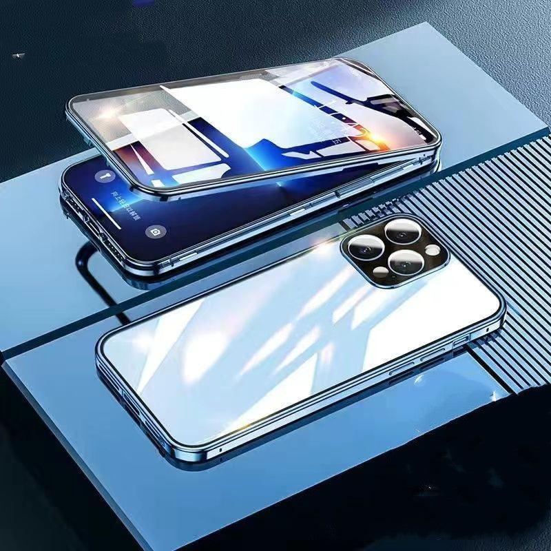 Suitable For 14 Mobile Phone Case Double - sided Magnetic Glass For iPhone 14, 15 - MyMobile