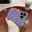 Suitable Phone Case Rhomboid Soft Leather Case For iPhone 11, 12, 13, 14 - MyMobile