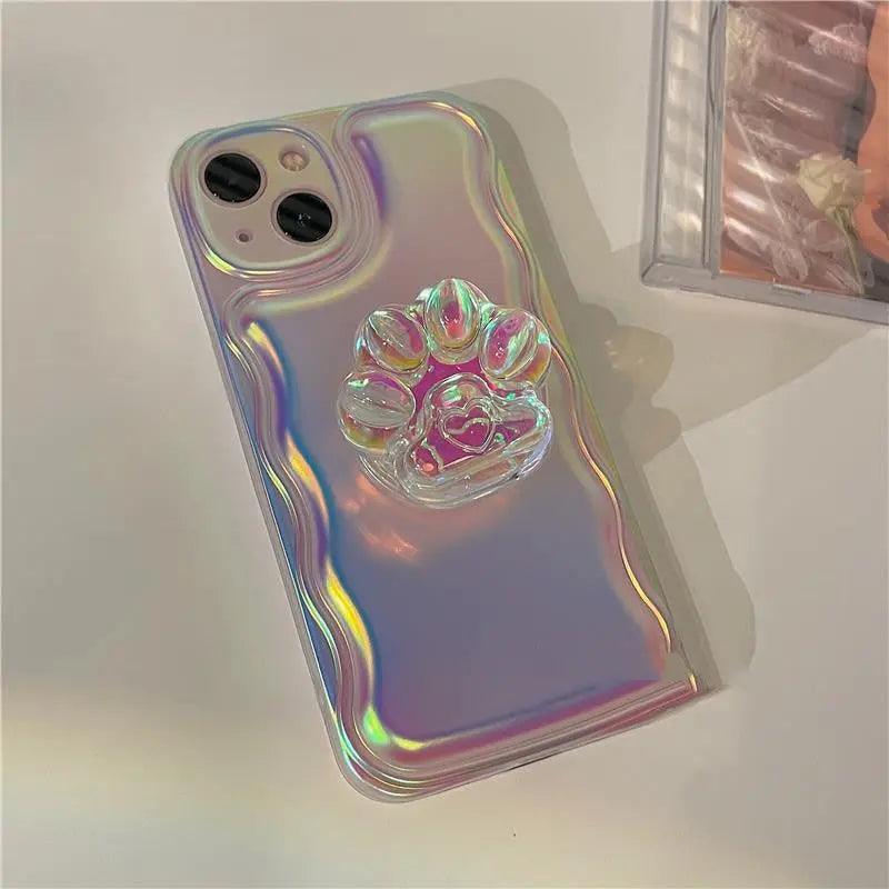 Super Fairy Laser Cat Paw Phone Case New For iPhone 11, 12, 13, 14 - MyMobile