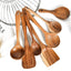 Teak Natural Wood Tableware Spoon Ladle Turner Rice Colander Soup Skimmer Cooking Tool Sets Spoon Scoop Kitchen Tools Gadgets - MyMobile