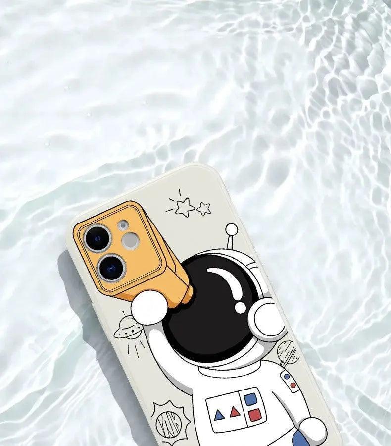 Telescope Astronaut Mobile Phone Case Soft Shell - MyMobile