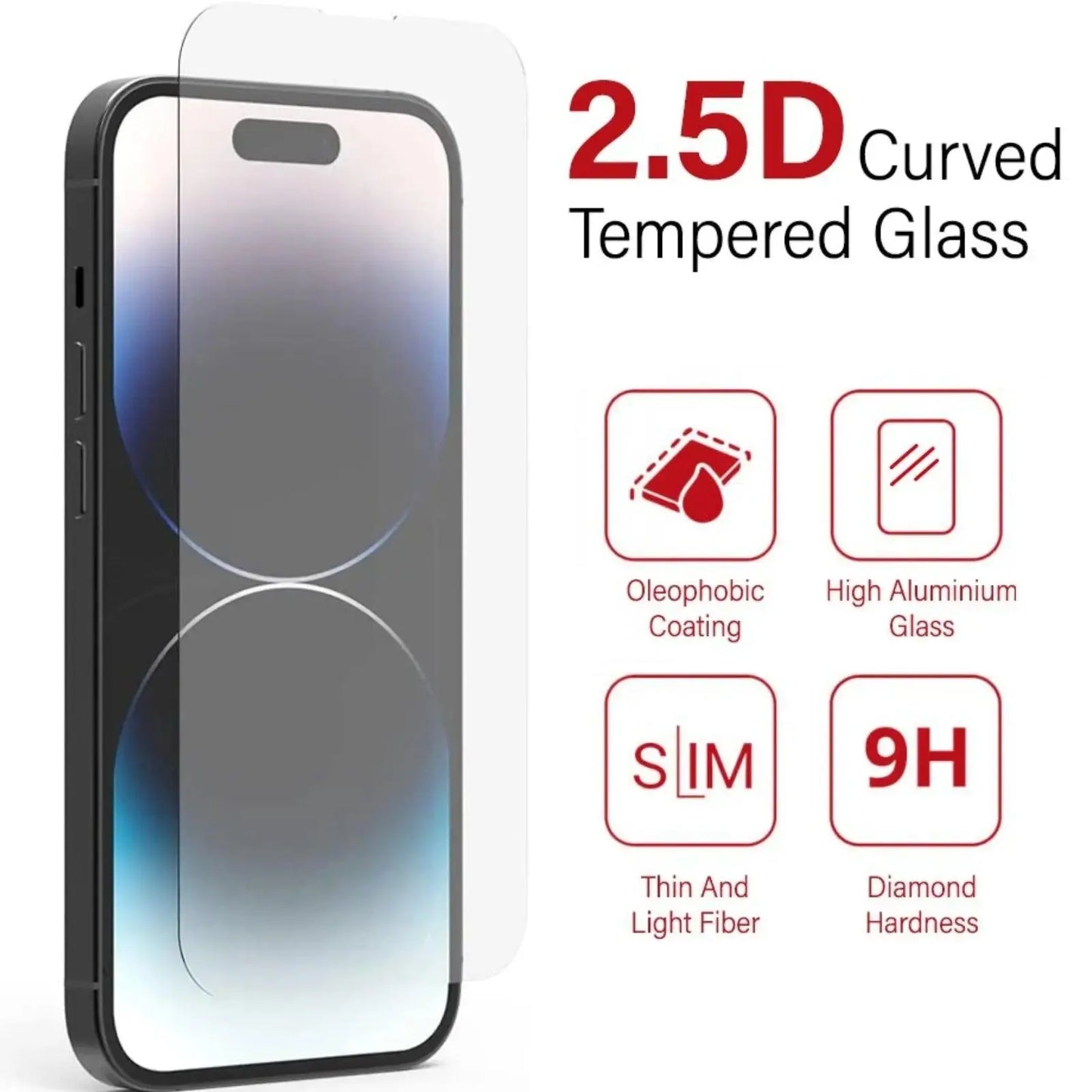 Tempe Glass Screen Protector For iPhone 15 / 15 Pro Max - MyMobile