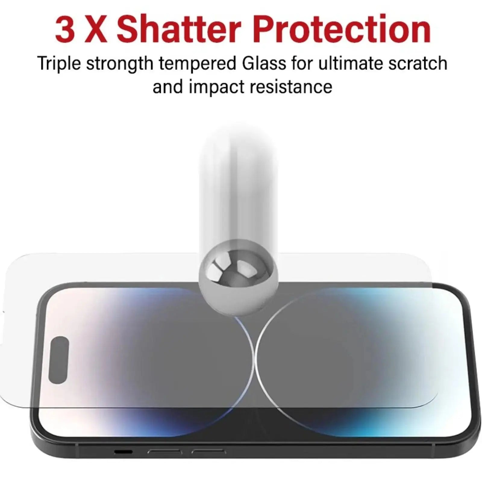 Tempe Glass Screen Protector For iPhone 15 Plus / 15 Pro Max Max - MyMobile