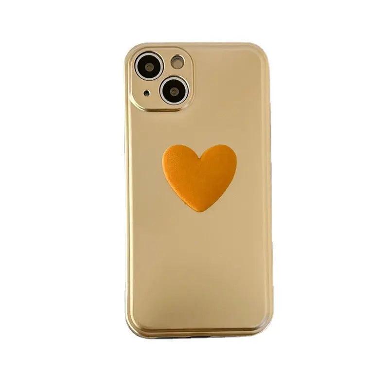 Three - dimensional Love Mobile Phone Electroplating Soft Shell - MyMobile