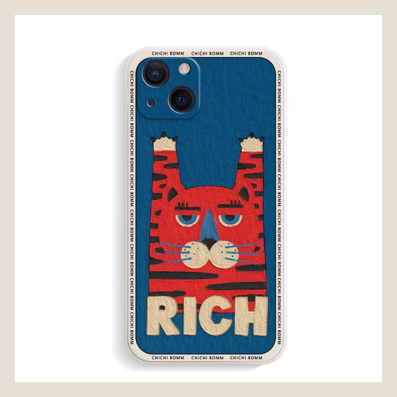 Tide Hands Waving Small Tiger Mobile Phone Shell - MyMobile