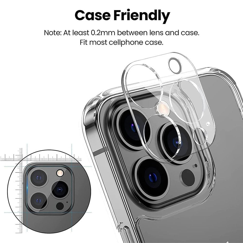 Kinglas 3D Transparent Camera Lens Protector Film for iPhone 15 Pro / iPhone 15 Pro Max