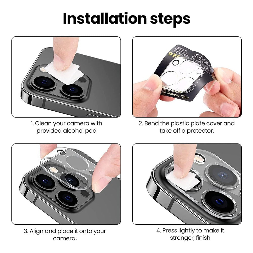Kinglas 3D Transparent Camera Lens Protector Film for iPhone 15 Pro / iPhone 15 Pro Max