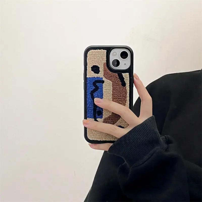 Towel Embroidery Phone Case Protective Case For iPhone 11, 12, 13, 14 - MyMobile