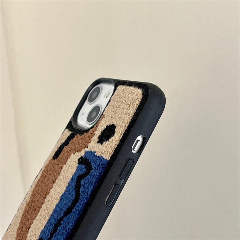 Towel Embroidery Phone Case Protective Case For iPhone 11, 12, 13, 14 - MyMobile