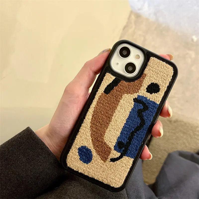 Towel Embroidery Phone Case Protective Case For iPhone 11, 12, 13, 14 - MyMobile