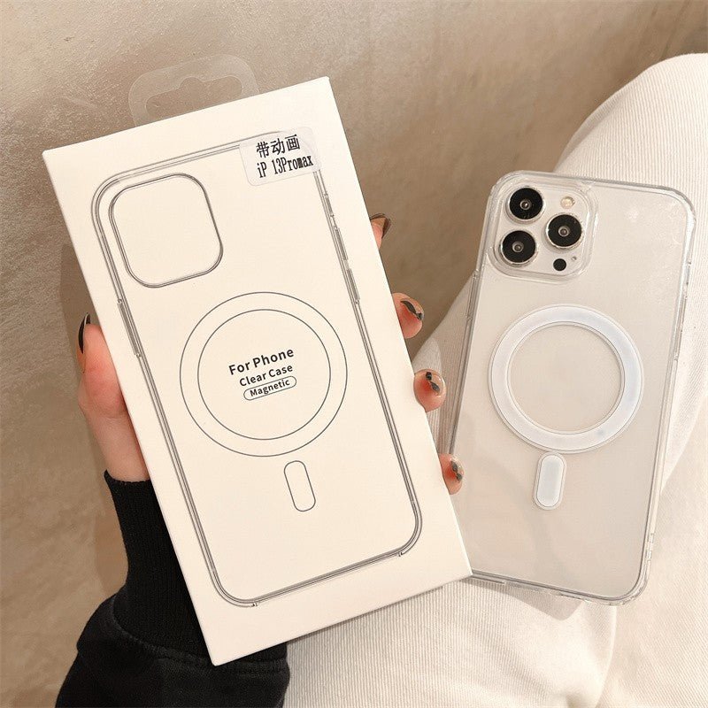 Transparent Animated Anti Drop Magnetic Phone Case For iPhone 14 - MyMobile