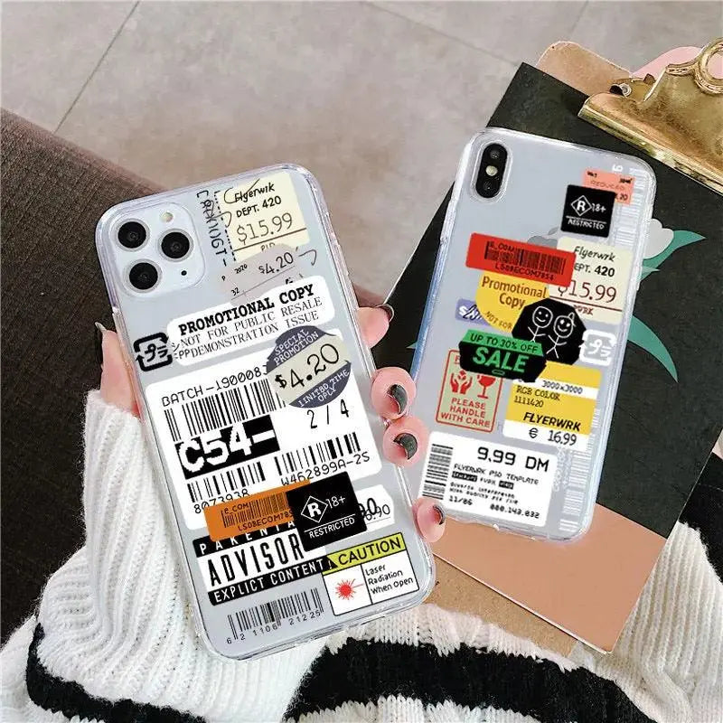 Transparent barcode mobile phone case - MyMobile