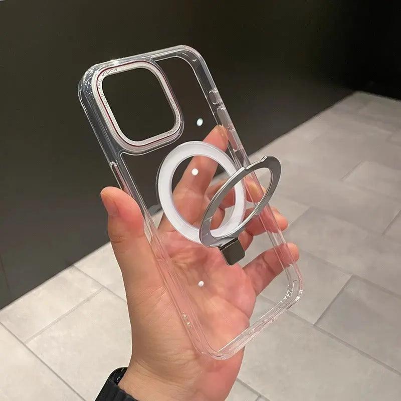 Transparent Magnetic Mobile Phone Protective Case - MyMobile