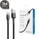 iQuick Braided USB-C to USB-A Fast Charging Cable 3M for iPhone 15 16 Series - MyMobile
