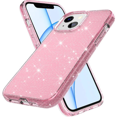 Ultimake Glitter Shockproof Case Cover for iPhone 15 Pink Clear - MyMobile