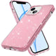 Ultimake Glitter Shockproof Case Cover for iPhone 15 Pink Clear